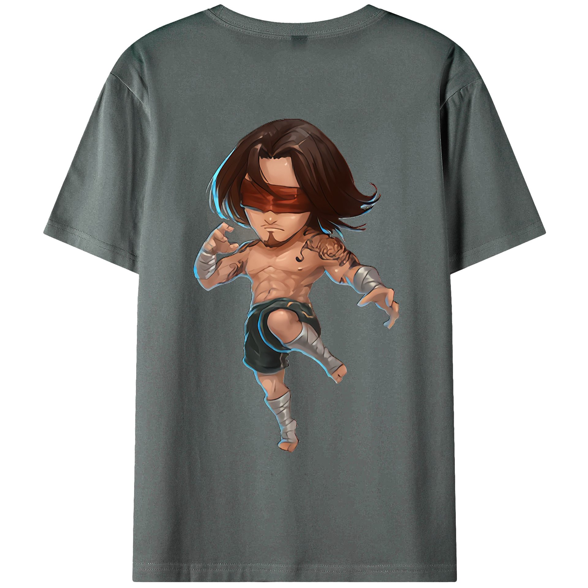 （画像用） リーグ・オブ・レジェンド League of Legends LOL 綿100％ メンズ半袖Tシャツ（バックプリント） 通気性
